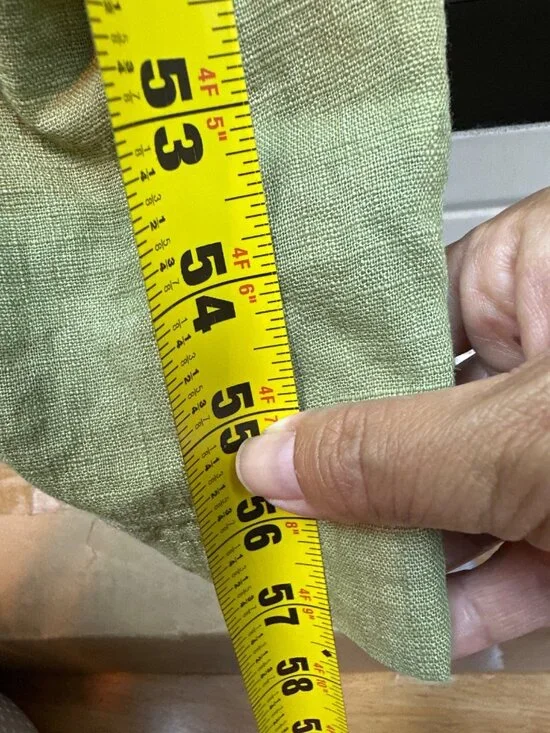 Free People Green Linen Blend Jumpsuit XL Baggy Cargo Pockets Relaxed Lagenlook - Picture 7 of 10